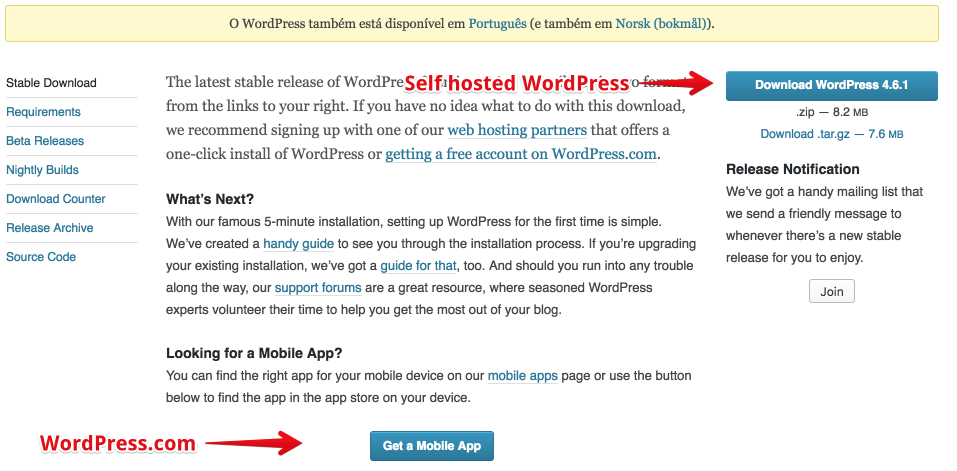 Download a file, or end up on WordPress.com